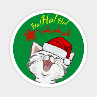 Santa cat Magnet